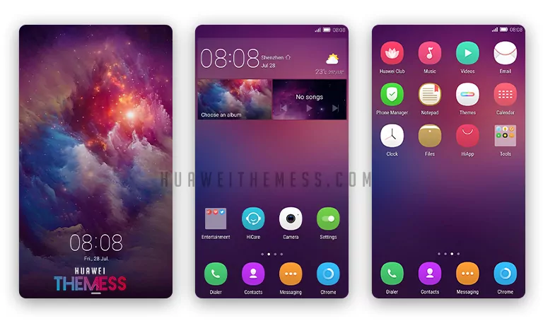 Dynamic Nebula Theme for EMUI 5.0/5.1/8.0/8.1