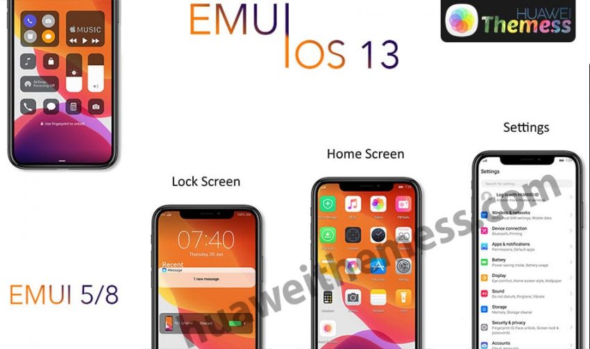iOS 13 Theme For EMUI 5/8/9 | iOS 13 Themes for Huawei (iPhone Themes)