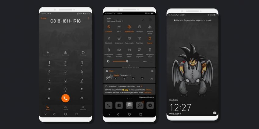 DragonBall-Z EMUI 9| DragonBall-Z EMUI Themes for Huawei & Honor Phones