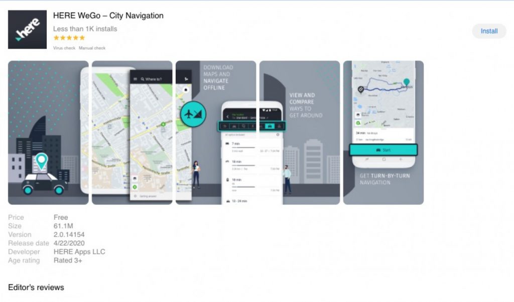 Here WeGo Maps comes to Huawei App Gallery 2