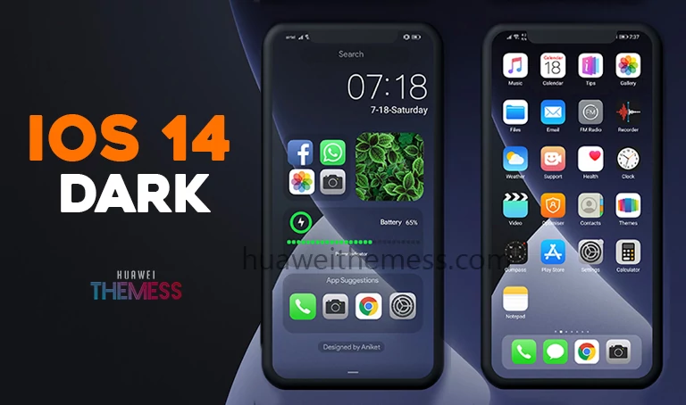 IOS 14 Dark Theme for EMUI 10/9