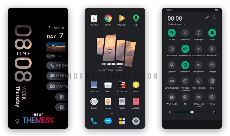 Hollow Out Theme For Emui 10 9 And Magicui 3 2 Emui Themes Harmonyos Themes