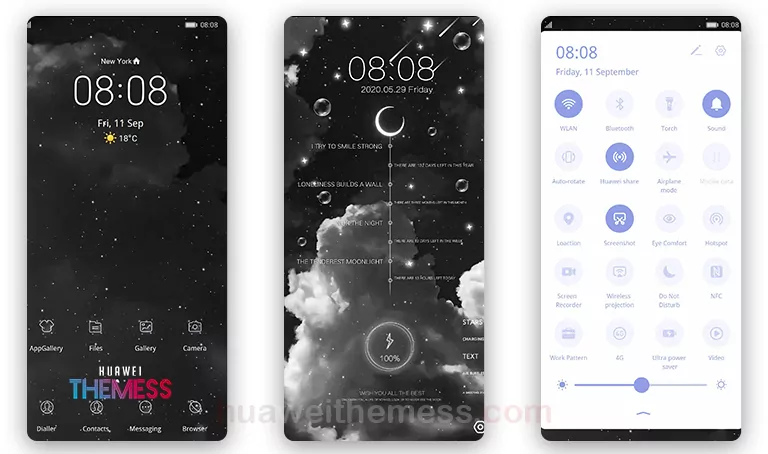 Moonlight think You Theme for EMUI 10/9 and MagicUI 3/2