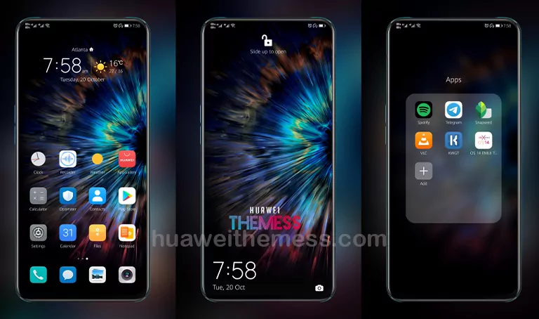 (Huawei Mate 40 Stock Theme) Nebulae Theme for EMUI 10.1/10/9.1/9.0 and MagicUI 3/2