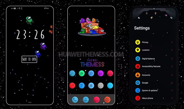 Among us Theme for EMUI 10.1/10/9.1/9 and MagicUI 4/3/2