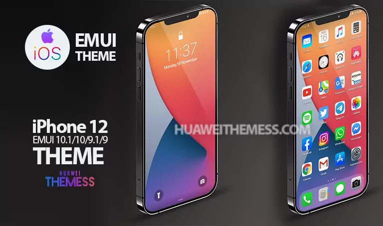 iphone12-emui-10-theme EMUI 10/10.1 EMUI 9.0/9.1 iOS Themes 