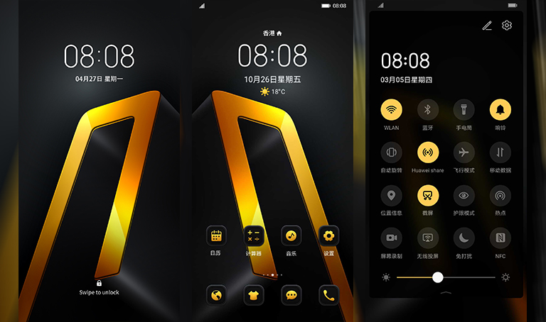 Luxury Black Gold Theme for EMUI 10/9 and MagicUI 3/2