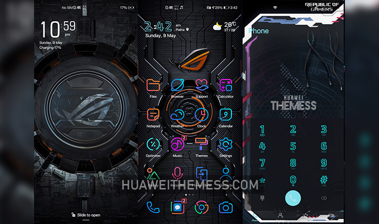 Asus Rog Theme for EMUI 11/10/9 and MagicUI 4/3/2