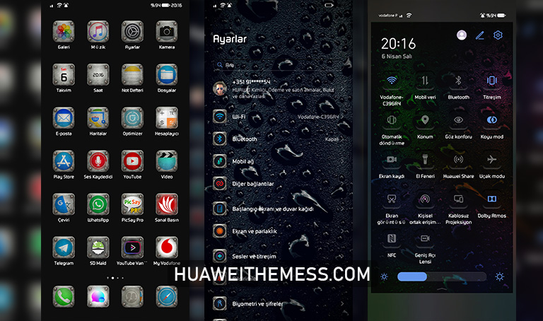 Black Rain Theme for EMUI 11/10 and MagicUI 4/3 - Download EMUI Themes ...