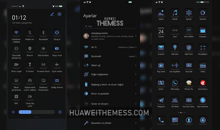 Dark Matte Theme for EMUI 11/10 and MagicUI 4/3