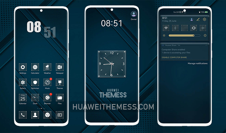 Navy Blue Theme for EMUI 11/10 and MagicUI 4/3