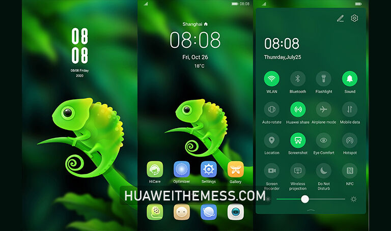 Cute Chameleon Theme for EMUI 12/11/10/9 and MagicUI 5/4/3/2
