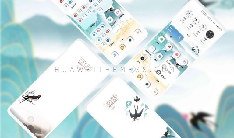 Titled Spring Minimal Theme for EMUI 12/11/10/9 and MagicUI 5/4/3/2