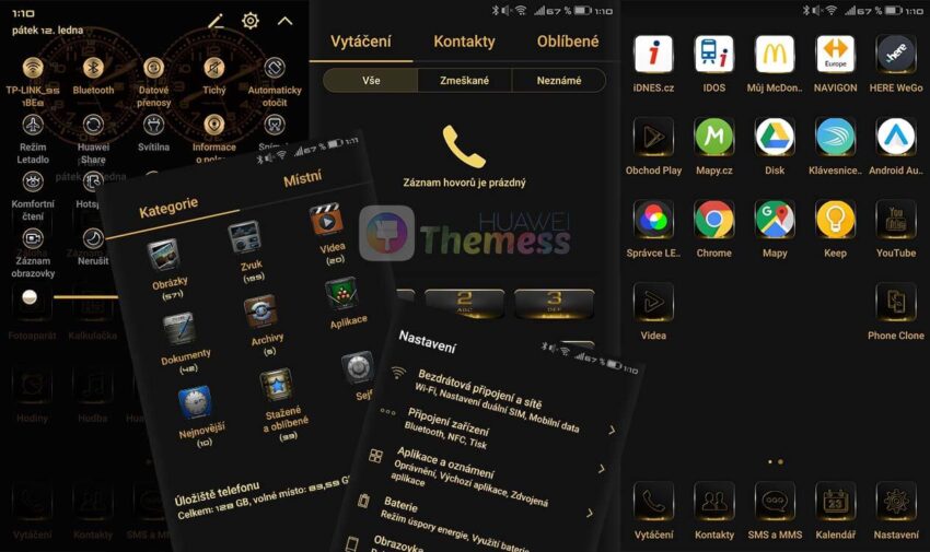 Black Gold Theme for EMUI 5.0/5.1