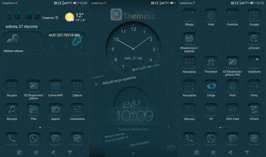 Blue_Glass Theme for EMUI 5.0/5.1