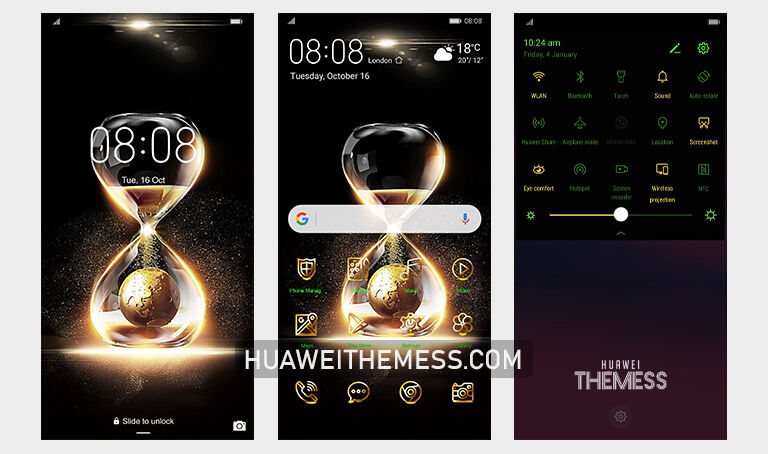 Gold Time Theme for EMUI 9/10/11 and MagicUI 4/3/2