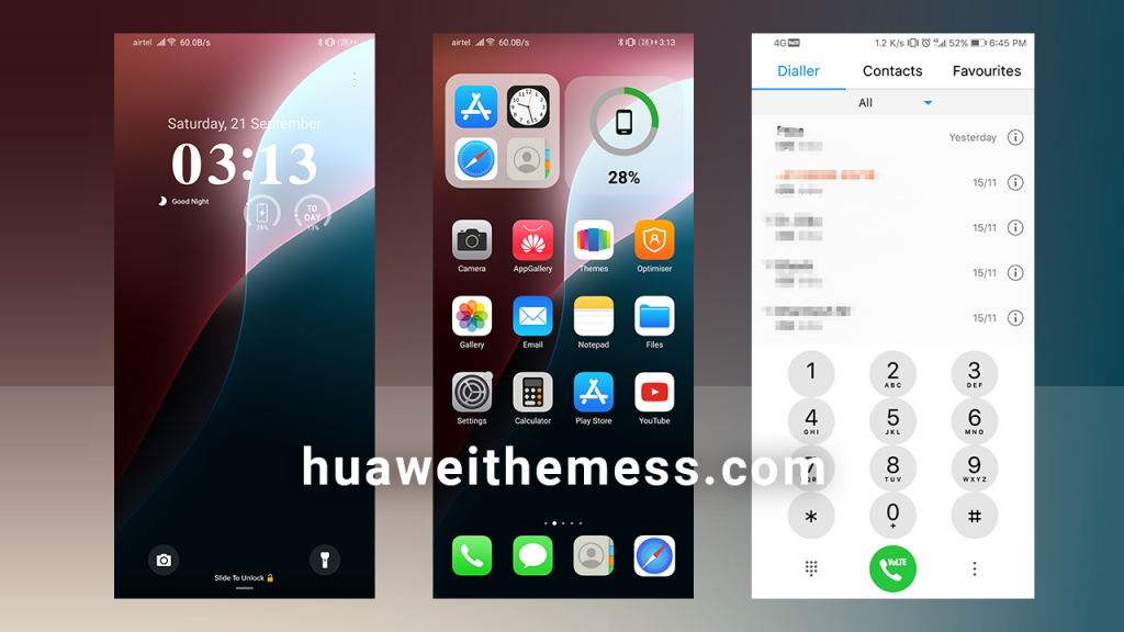 iOS 18 Huawei Themes