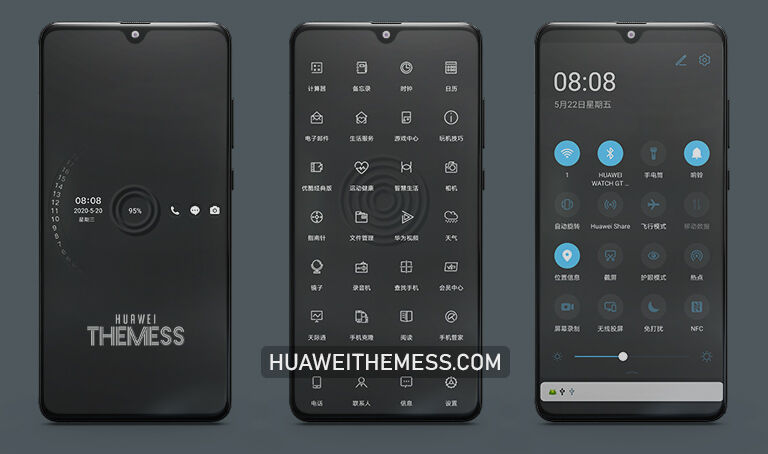 New Mimicry Text Clock Theme EMUI 12/11/10/9 and MagicUI 5/4/3/2