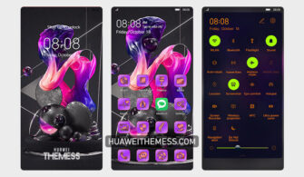 Purple Art Theme EMUI 12/11/10/9 and MagicUI 5/4/3/2