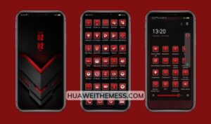Red WT Theme for HarmonyOS/EMUI 12/11/10/9 and MagicUI 5/4/3/2