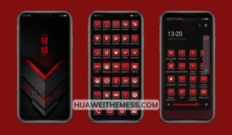 Red WT Theme for HarmonyOS/EMUI 12/11/10/9 and MagicUI 5/4/3/2