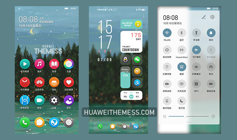 Starry Forest Theme EMUI 12/11/10/9 and MagicUI 5/4/3/2